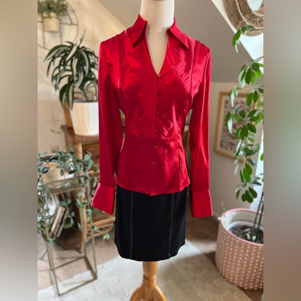 Jones New York satin blouse
